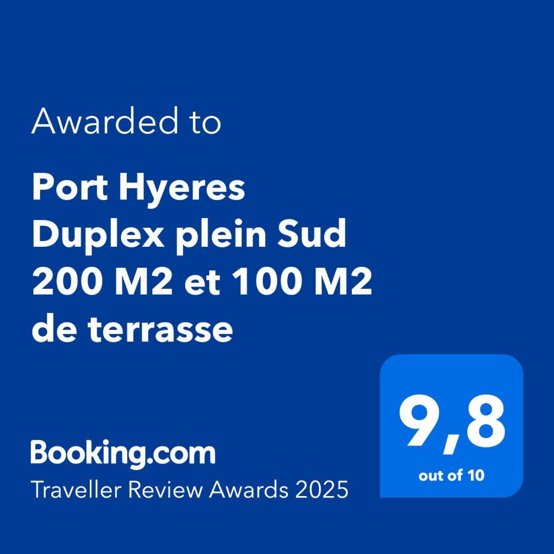 Апартаменты Port Hyeres Duplex Plein Sud 200 M2 Et 100 M2 De Terrasse Экстерьер фото